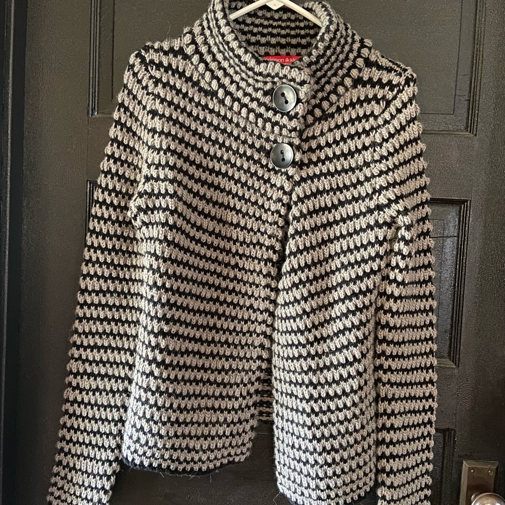 Krimson Klover Sweater Chunky Knit Wool/Alpaca Cardigan